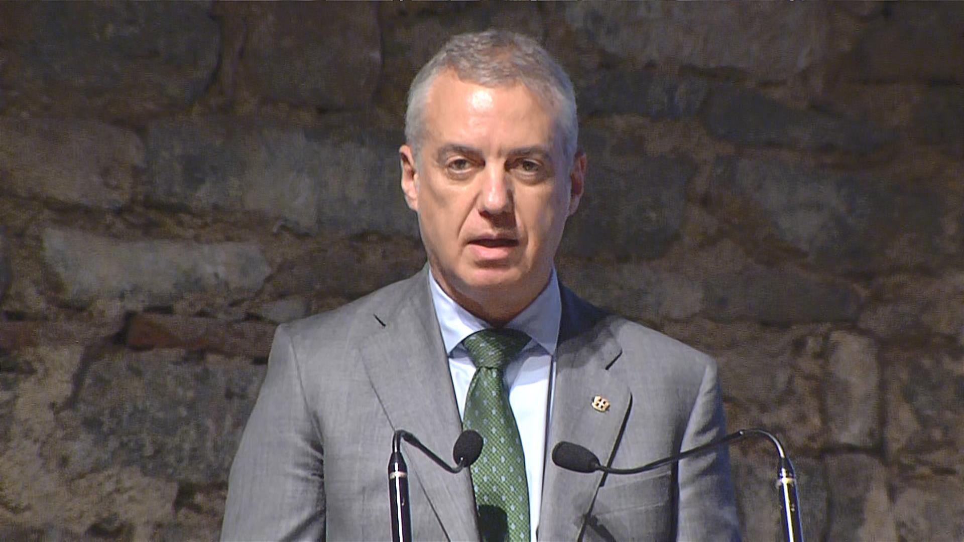 Declaraciones del lehendakari, Iñigo Urkullu, hoy 13 de mayo en el acto ...