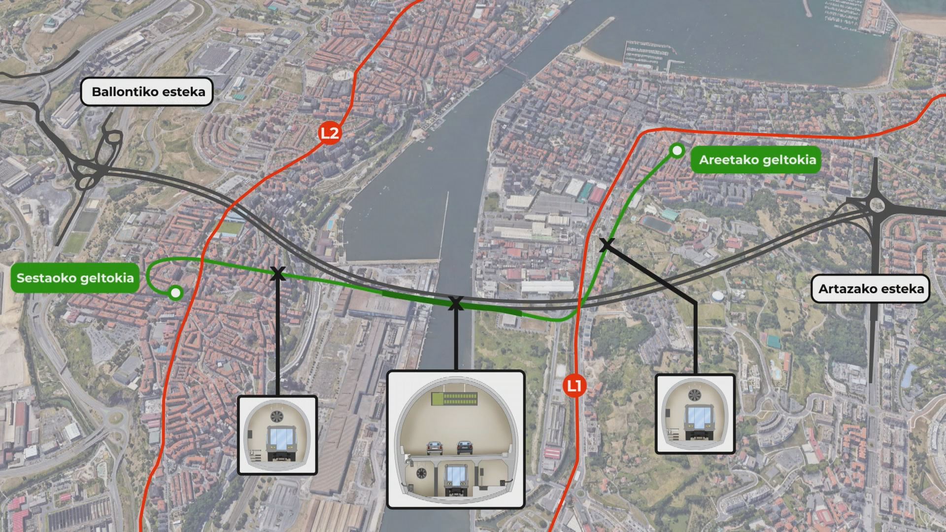 El tren lanzadera unirá las estaciones de Sestao y Areeta en cuatro ...