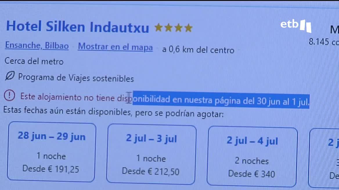 Vídeo: 2.100 euros por dormir en Bilbao una sola noche, durante el Tour ...