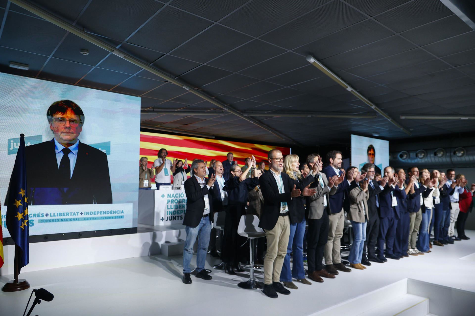 Carles Puigdemont, elegido de nuevo presidente de Junts con el apoyo ...