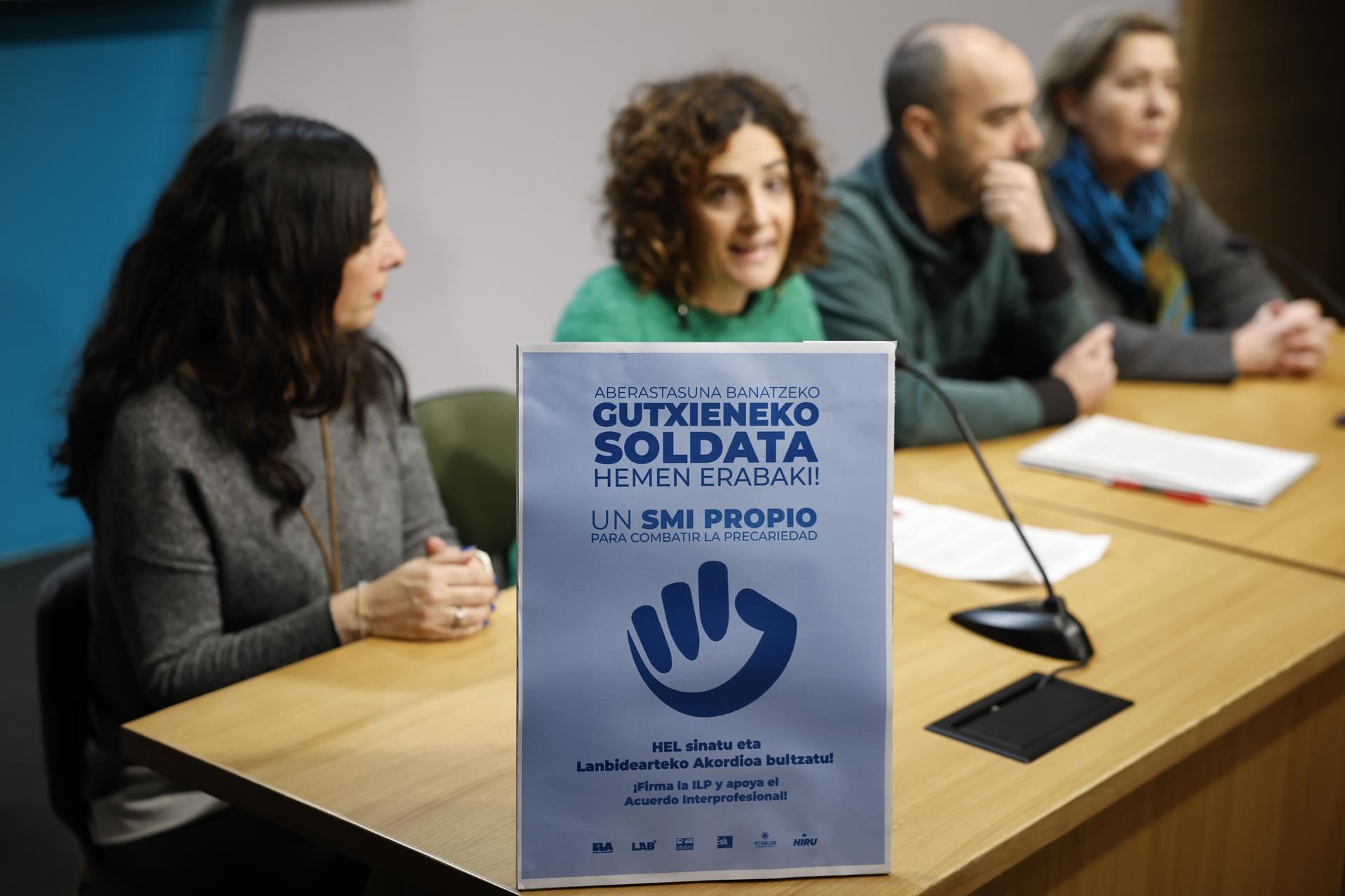 ELA y LAB pactan reclamar un SMI propio de 1500 euros en Euskadi para ...