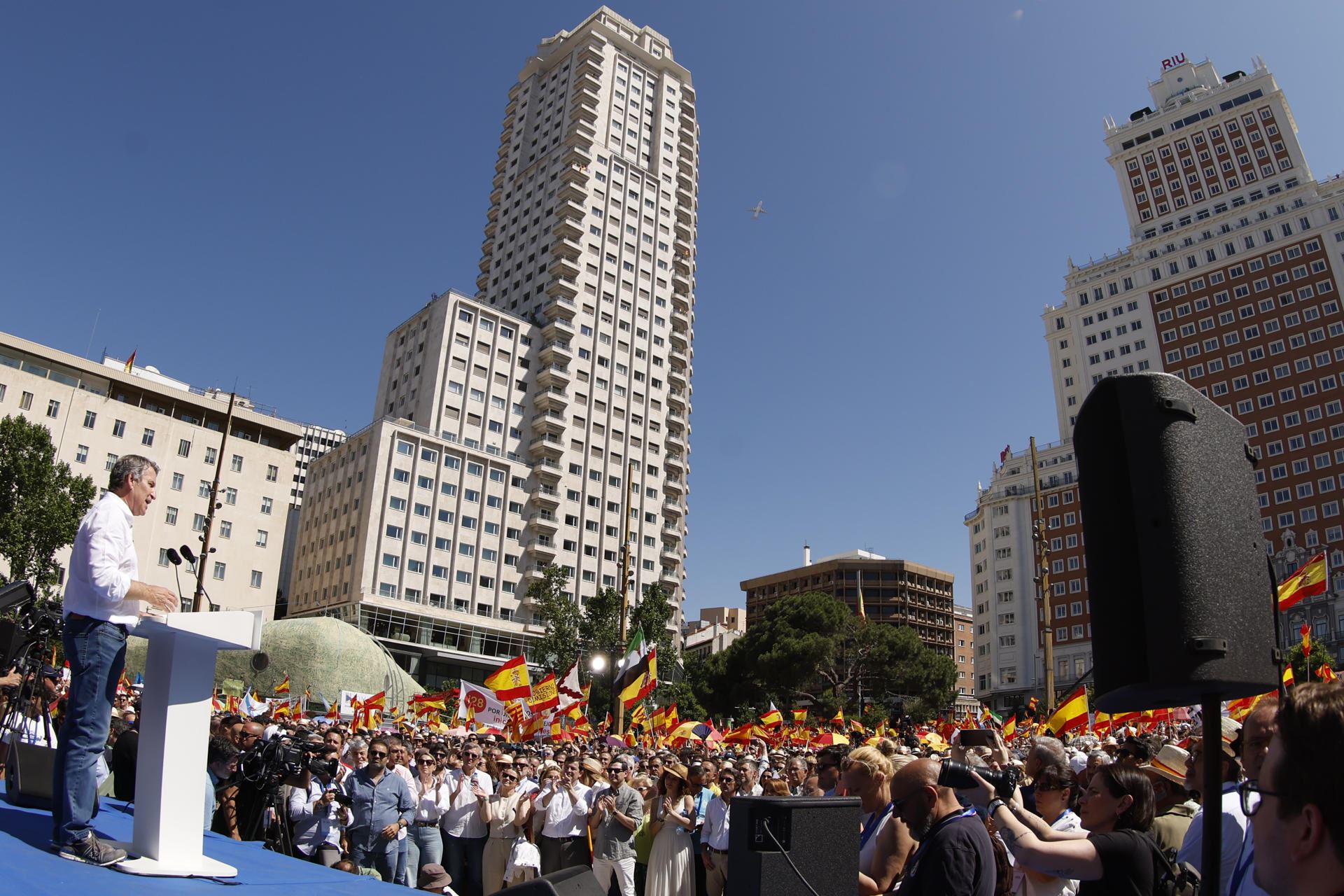 PP reúne a miles de personas en Madrid en la protesta contra el ...