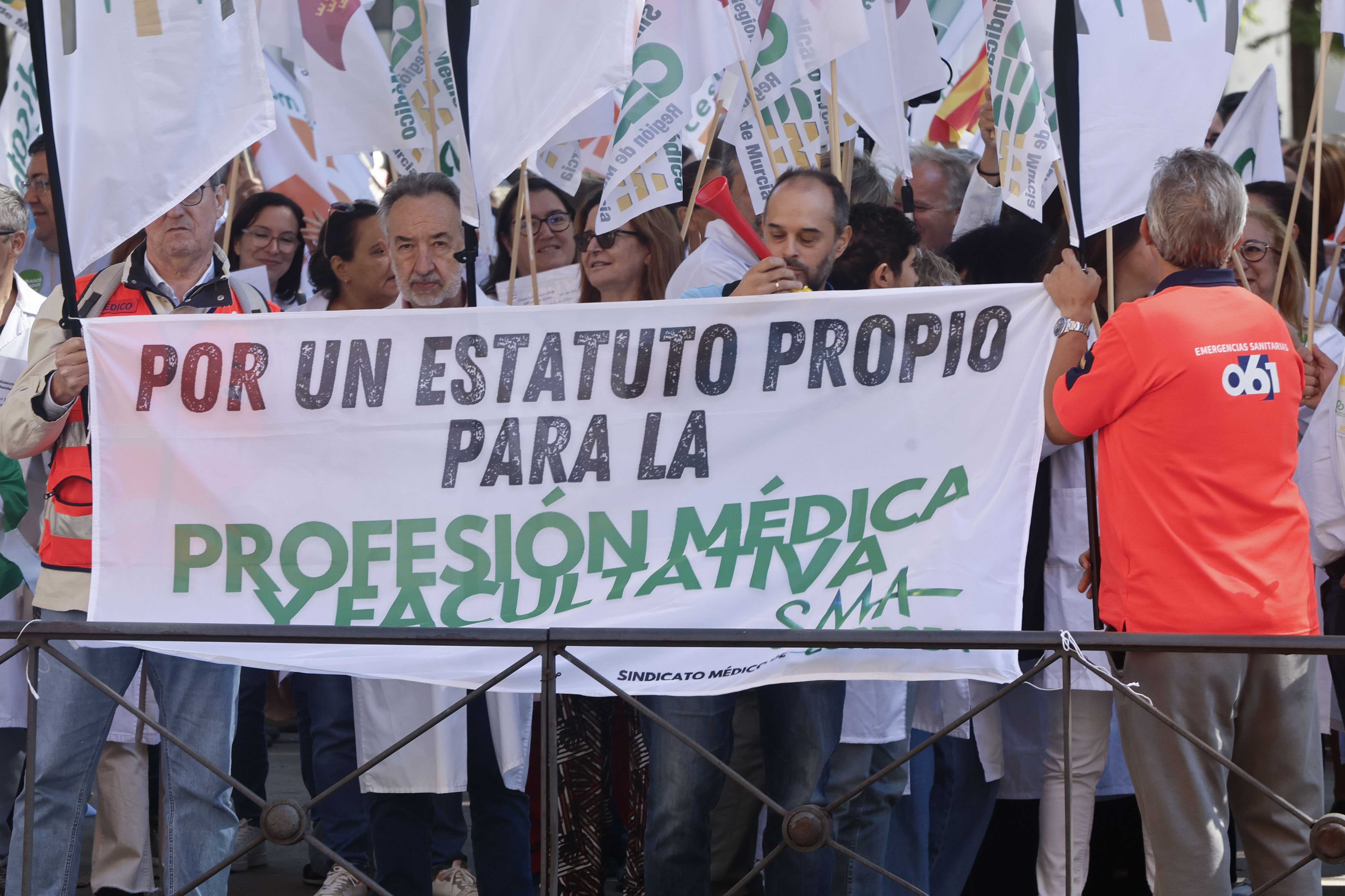 Huelga médica en todo el Estado para reclamar un estatuto propio